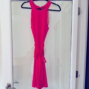 Theory Cocktail or Work Hot Pink Belted Dress!!
